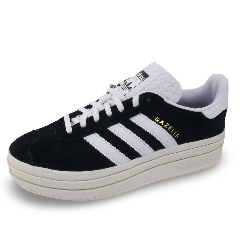 NWOB Adidas Women's US 8.5 Gazelle Bold 'Black White' Women's - HQ6912